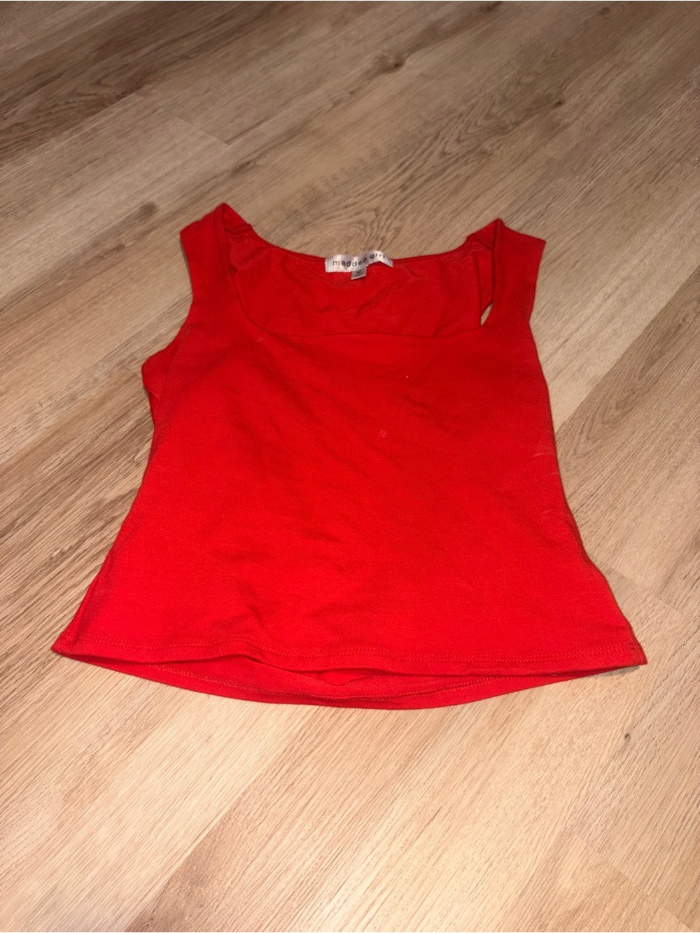 Madden Girl Bright Red Scoop Neck Tank